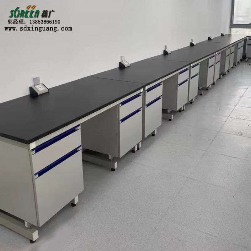 山東鋼木實(shí)驗(yàn)臺(tái) 實(shí)驗(yàn)室工作臺(tái)生產(chǎn) 防腐理化板邊臺(tái)